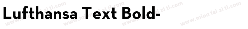 Lufthansa Text Bold字体转换